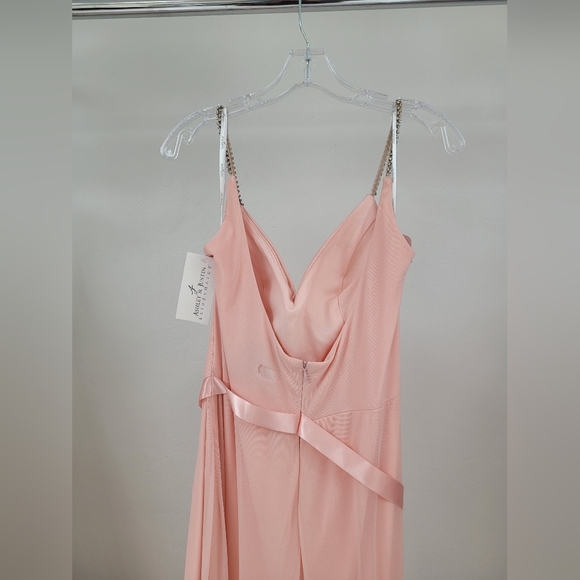 *sample 20345  Ashley & Justin Bridesmaid Dress in Blush Size 14 - Picture 5 of 10